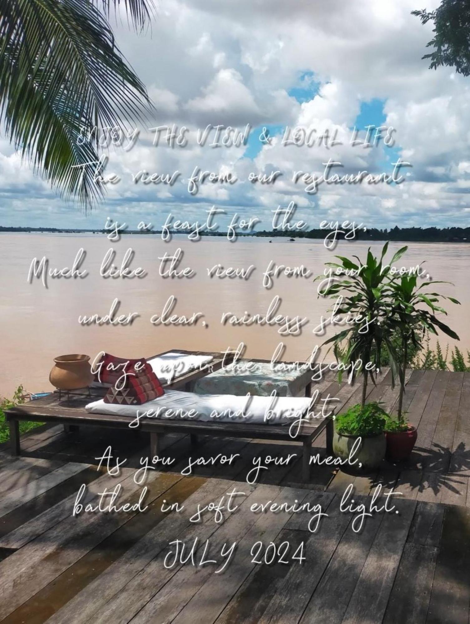 Pomelo Restaurant And Guesthouse - Fishermen & Tammarine Cottages Riverfront - Experience Nature, Culture And Adventure & Tailor-Made Tour Ban Khon Exterior photo